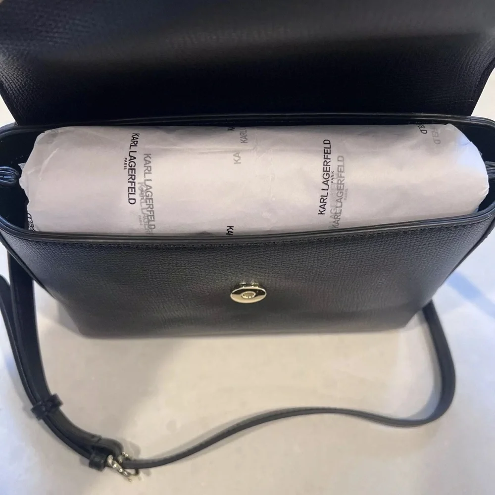 Karl Lagerfeld Reina Black‎ Crossbody Bag New With Tags MSRP $178